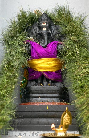 Celebration of the birthday of Lord Ganesha at Sri Senpaga Vinayagar Temple, Ceylon Road, Singapore