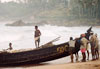 Getting ready to launch a rice boat.  They are called that because they are used for cargoes of rice and other commodities