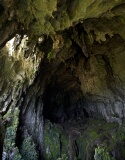 "Fairy" and "Wind" Caves, Bau, Sarawak, East Malaysia (Borneo) (Look for the humans in the picture to appreciate the scale of the cave)