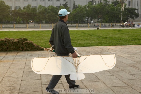 Kite flyer, Tiannanmen Square, Beijing