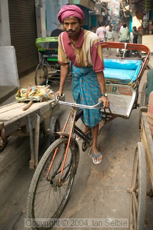 Trishaw rider, Old Delhi