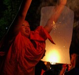 Loi Krathong (Floating Lantern) Festival, Chiangmai, Thailand