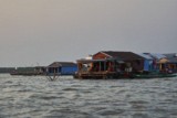 Fishing community in Chong Khneas on the Siem Reap river and floating on the Tonle Sap lake in Cambodia
